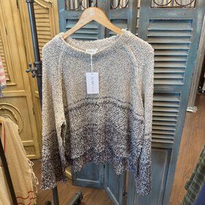 Aemi + Co Fraya Oat Brown Sweater